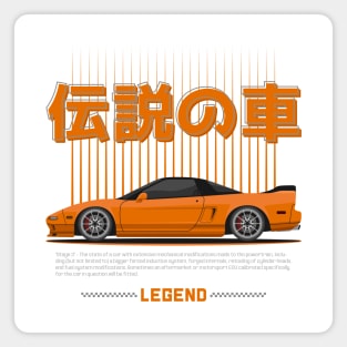 Midnight Racer Orange NS X JDM Magnet